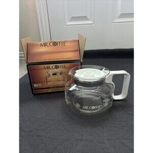 Mr. Coffee 10 Cup Glass Coffee Pot Decanter Model Replacement Drinkware USED